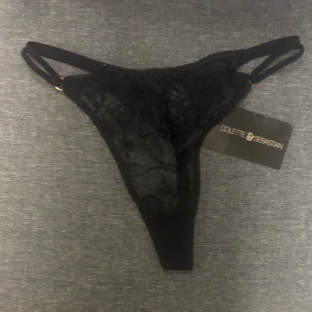 Black Floral Lace Panty